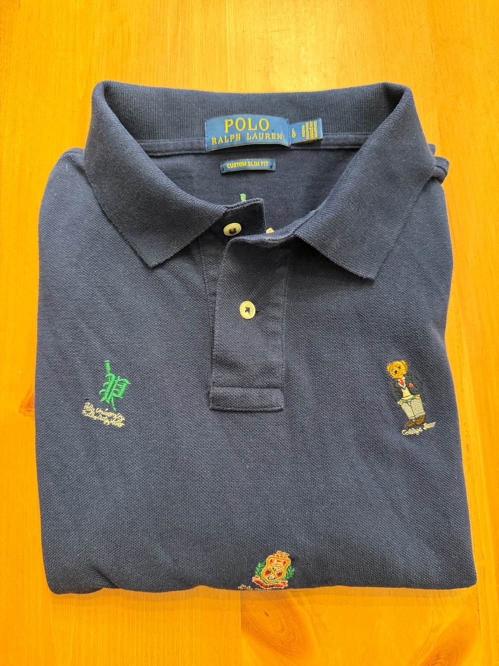 Ralph Lauren Navy Polo with Teddy